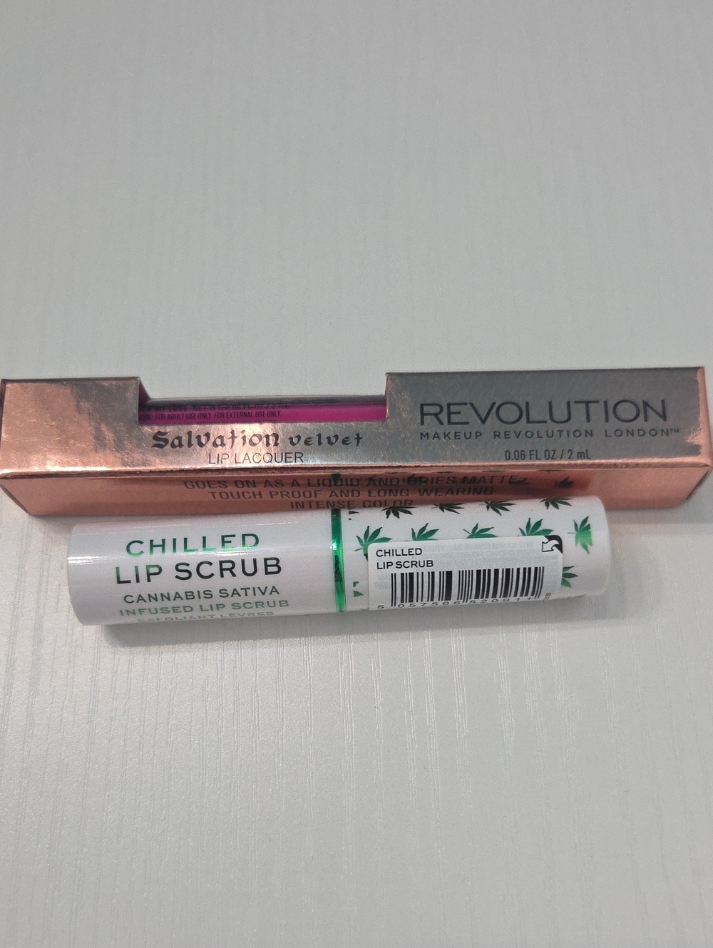 Revolution Salvation Velvet Lip Lacquer With Lip Scub - Pink